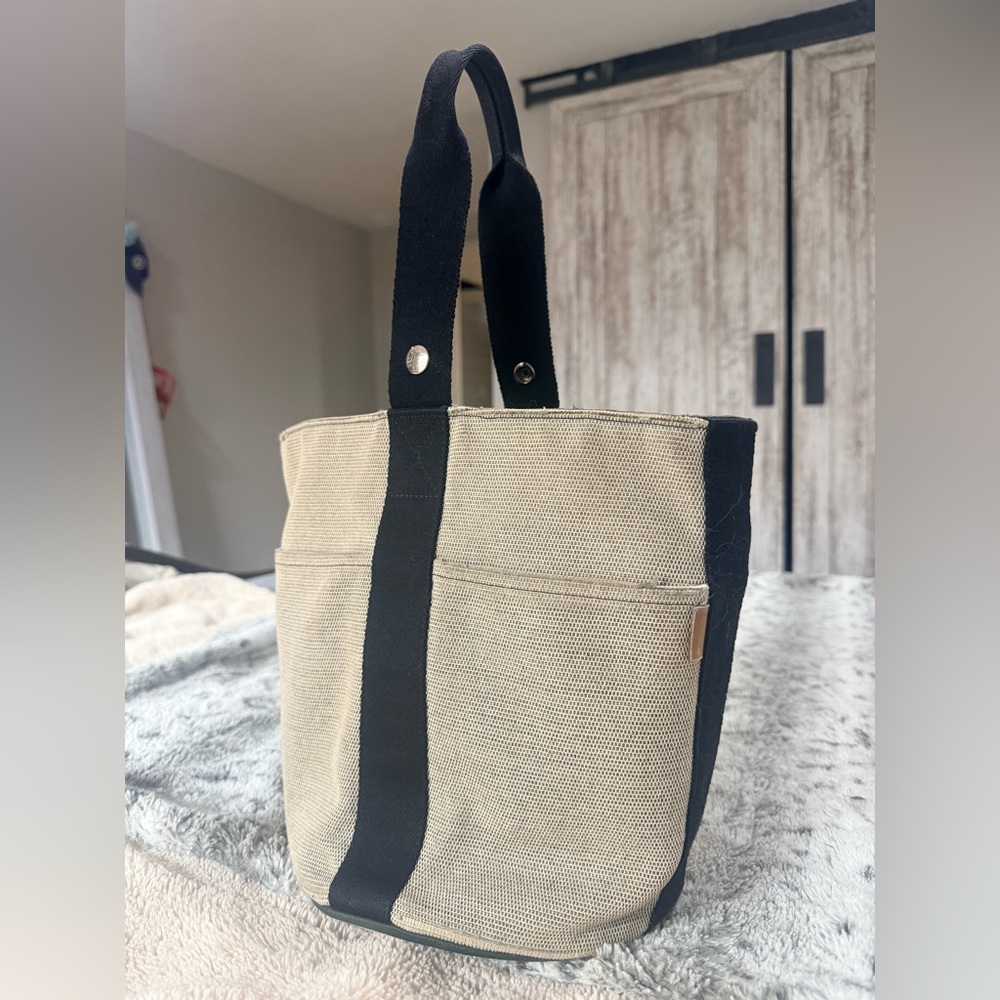 Hermès Toile Saxo MM bucket bag - Picture 3 of 10